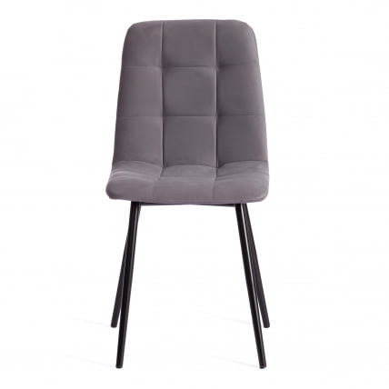 Стул CHILLY MAX Велюр/металл , 45 х 54 х 90 см , темно-серый/черный_3
