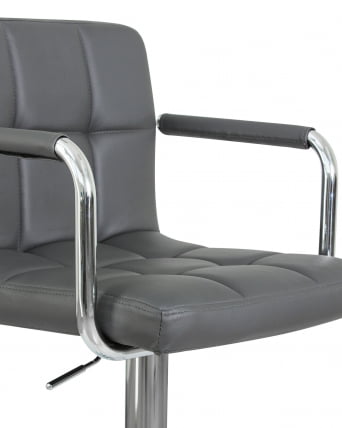 Стул барный DOBRIN KRUGER ARM Серый_6