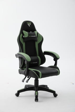 Кресло спортивное TopChairs Shadow черно-зеленый_0