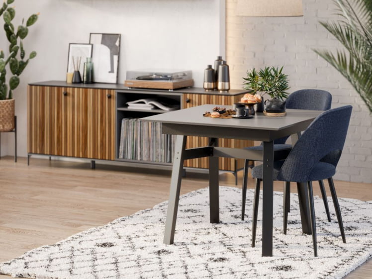 Гостиная Элиот №4 Оникс Серый/Орех фактурный_1