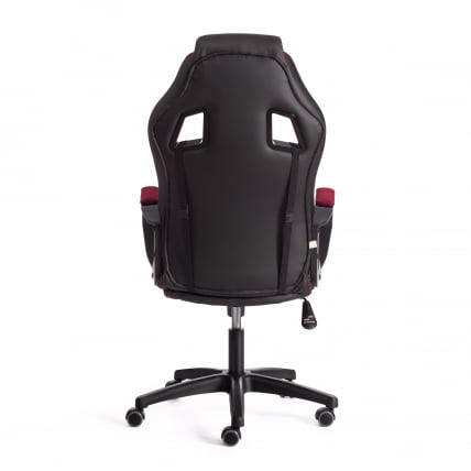 Кресло DRIVER (22) кож/зам/ткань, черный/бордо, 36-6/TW-13_3
