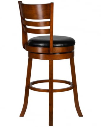 Вращающийся полубарный стул DOBRIN WILLIAM COUNTER (шоколад, черный) 2 шт_4