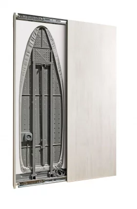 Шкаф со встроенной гладильной доской Iron Slim Eco (правый, купе) Беленый дуб_3