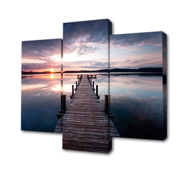 Модульная картина Мост к закату Toplight хсм TL-M2055_0