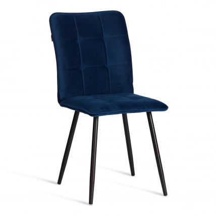 Стул обеденный Bari LT, велюр, Blue (синий), 41х55х89 см_0