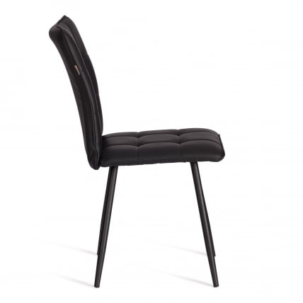 Стул обеденный Bari LT, экокожа, черная, 41х55х89 см_1