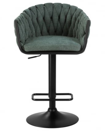 Стул барный DOBRIN LEON (зеленая ткань (LAR 275-23)) 2 шт_5