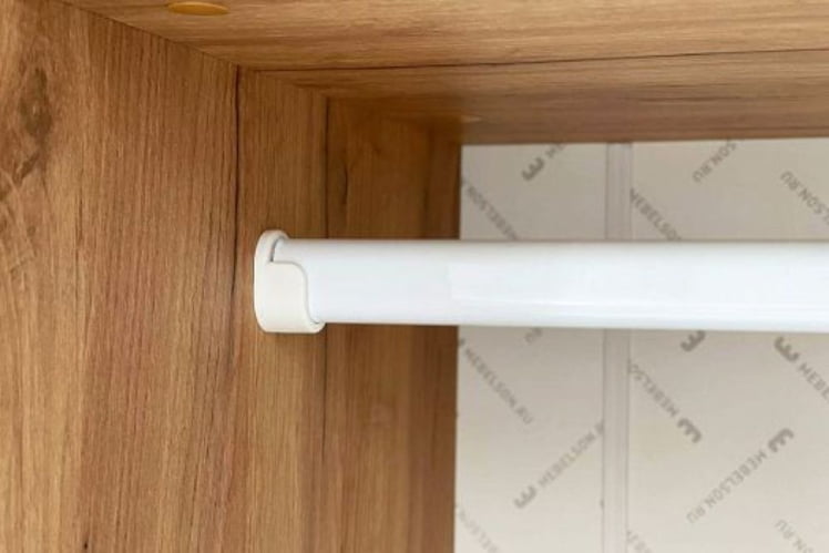 Шкаф трехдверный (зеркало) Адам MSA-05 дуб крафт золотой/белое дерево_5