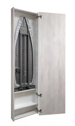 Шкаф со встроенной гладильной доской Iron Box Eco (правый) Беленый дуб_1