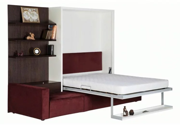 Мебель-трансформер Смарт 1 3-в-1 1400 левый Белая шагрень_2