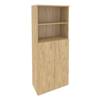 Шкаф высокий широкий (2 средних фасада ЛДСП) ONIX O.ST-1.6 Тиквуд Светлый_0