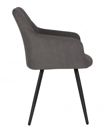 Стул обеденный DOBRIN ROBY велюр Catania Chocolate_2