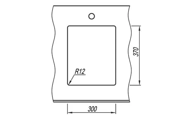 Кухонная мойка подстольного монтажа ВЕГА 300 (Черный)_2