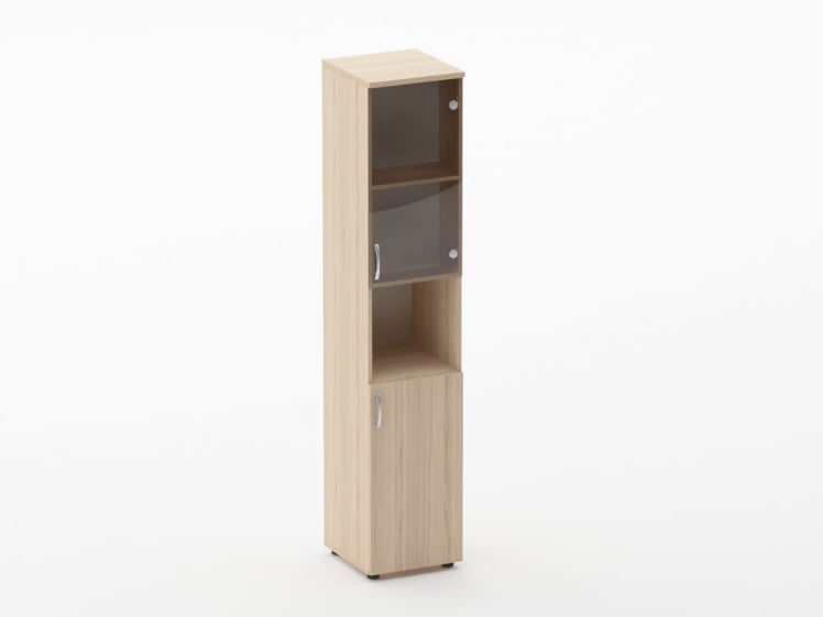 Шкаф высокий со стеклом и нишей Glassy 6.19.14Пр Туя_0