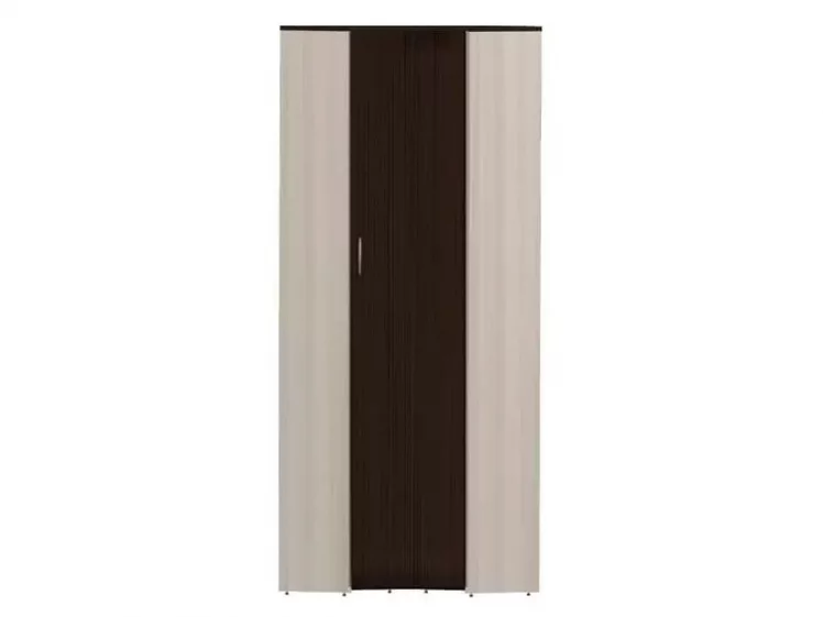 Шкаф угловой Ольга 9.1 Ясень шимо светлый Венге_0