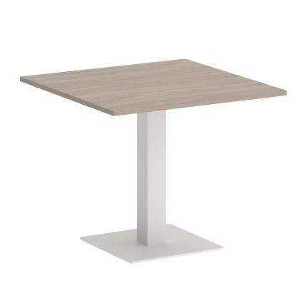 Стол журнальный квадратный HOME OFFICE VR.SP-5-90.2 Дуб Аттик/Белый металл_0