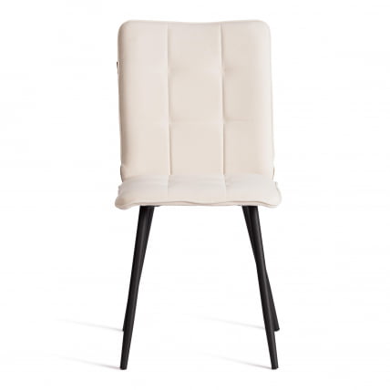 Стул обеденный Bari Bari LT, велюр, молочный/черный, 4, 41х55х89 см_4