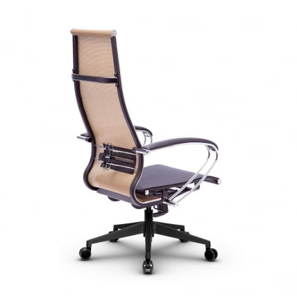 Кресло офисное МЕТТА B 1m 7/K131, Основание 17833 Комплект 4 Золотой ротанг Черное_2