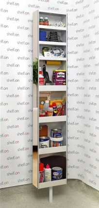 Поворотный зеркальный шкаф Zoom Art Белый_17