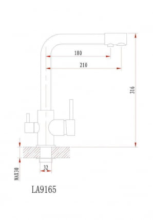 Кухонный смеситель GRANULA 2015 Шварц_1