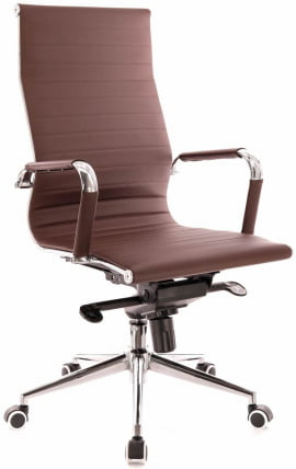Кресло руководителя Everprof Rio M Экокожа Triks Коричневый_0