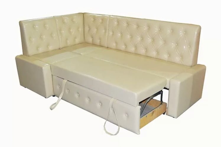 Диван угловой раскладной Зефир Комбинация 1 Остин Крем_1