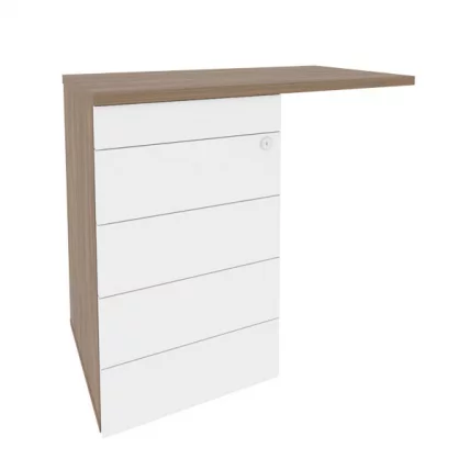 Тумба приставная (TIP-ON) (универсальная л/пр) ONIX O.TPU-4 TIP Дуб Аризона/Белый_0