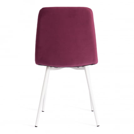 Стул CХИЛЛЙ МАКС Велюр/металл , 45 х 54 х 90 см , темная фуксия/белый / CHILLY MAX_3