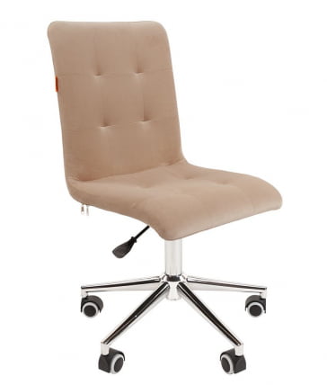 Кресло для оператора CHAIRMAN 030 chrome ткань T-6 Бежевый_0