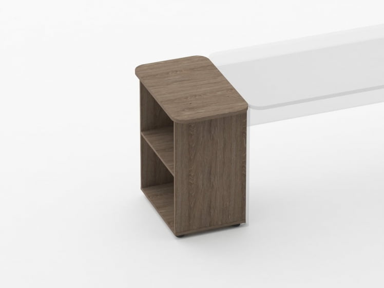 Тумба приставная к столу Glassy 3.18.10 Дуб Верцаска_1