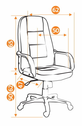 Кресло руководителя СН747 Серый 207_6