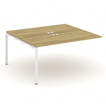 Двойной наборный элемент рабочей станции CONCEPT CN.DNRS-004 Дуб Винченцо Белый_0