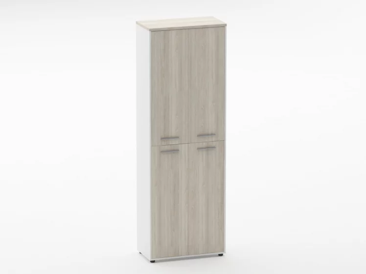 Шкаф 5 широкий закрытый Deka 10.23.161 Дуб Сантана светлый/Белый_0