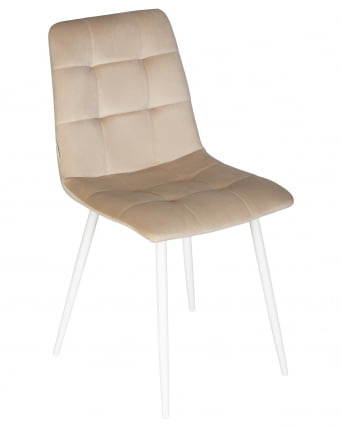Стул обеденный DOBRIN CHILLY (Бежевый Holland 07, основание белое)_6