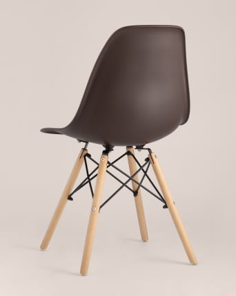 Стул Еамес ДСВ 4 шт. Коричневый / Eames DSW_1