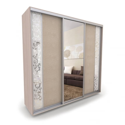 Шкаф-купе 3-х дверный Акцент-Вера КС 1500х600  Ясень шимо светлый_0