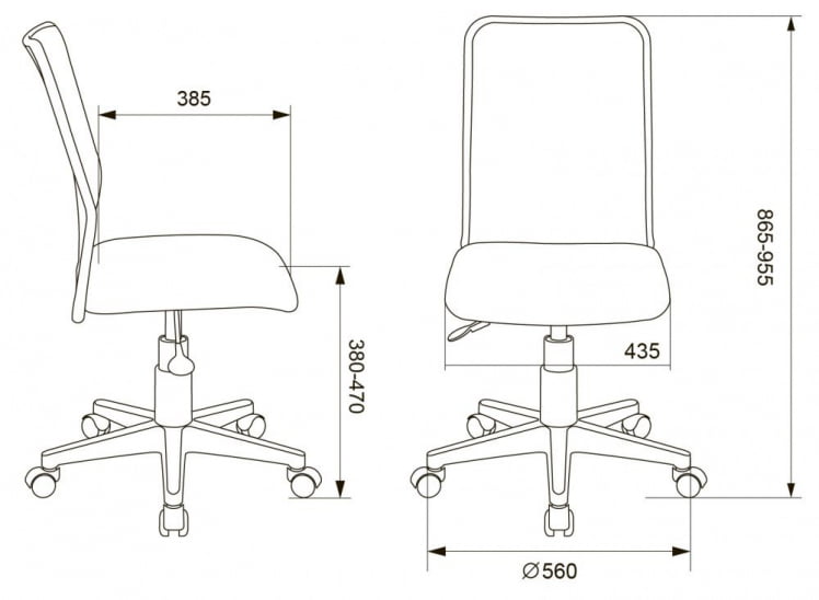 Кресло детское Бюрократ KD-9 (пластик белый) Салатовый_4