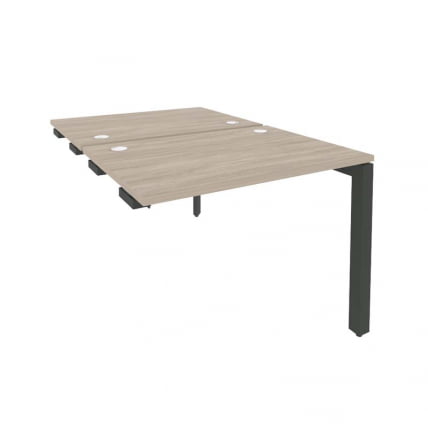 Стол-приставка двойной на П-образном м/к к опорным элем. ONIX O.MP-D.SPR-1.7 Дуб Аттик/Антрацит_0