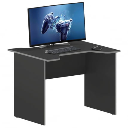 Игровой компьютерный стол SKILLL SKL 100CA антрацит/металлик_2