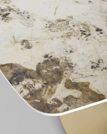 Обеденный стол Аврора 160x90 Белый мрамор_5