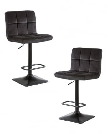 Стул барный DOBRIN DOMINIC (черный велюр (MJ9-101)) 2 шт_0