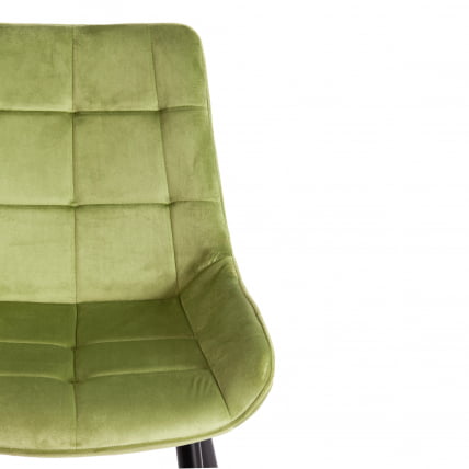 Стул ABRUZZO ( mod. 8060 ) металл/вельвет, 52 х 63 х 85 см, зеленый (HLR 54)/черный_5