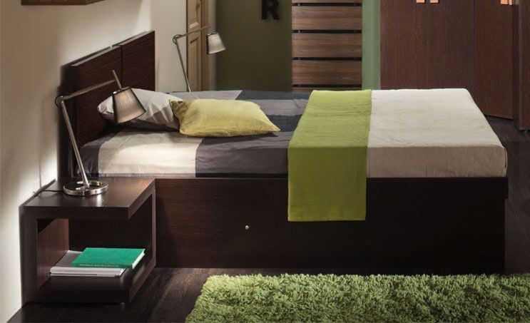 Кровать 2 (1600) HYPER Венге (спальня)_0