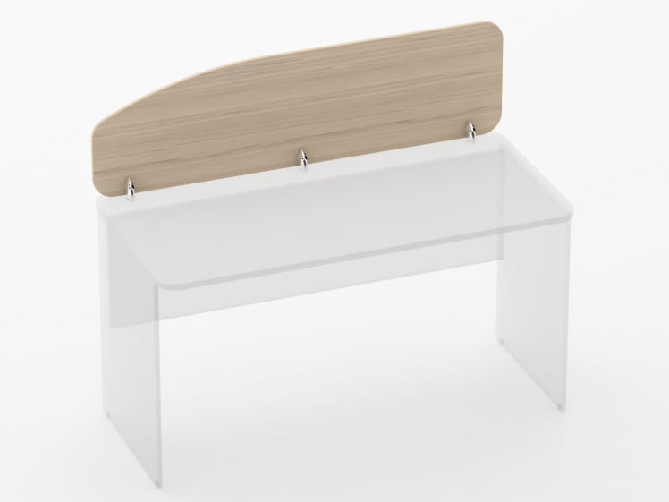 Экран разделительный Glassy 5.12.14 Дуб молочный_0