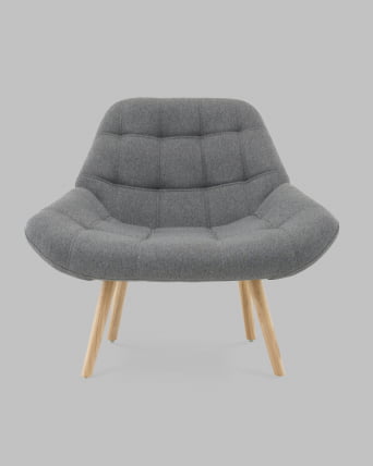 Кресло Олби Квадро серый_2