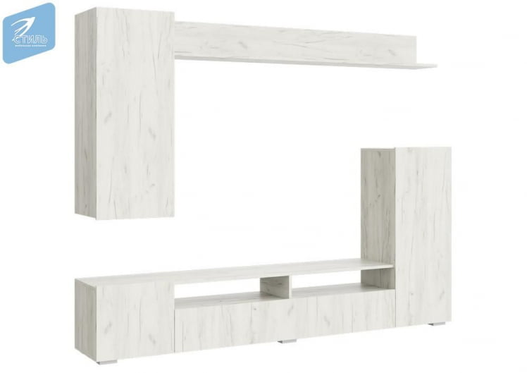 Стенка Соло 15 Дуб крафт белый_0