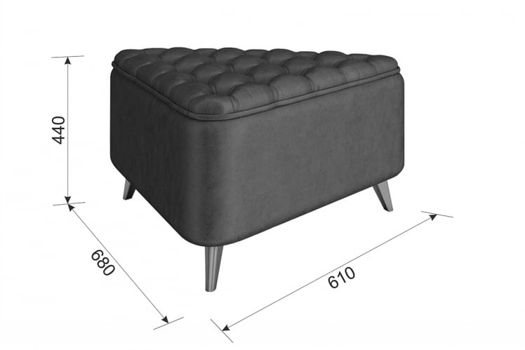 Пуф Трио PM-002.1 крем (экокожа)_1