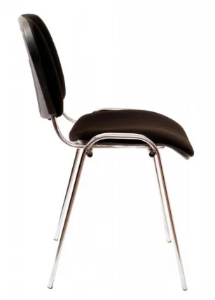 Стул для посетителей Бюрократ Виси хром/черный_2