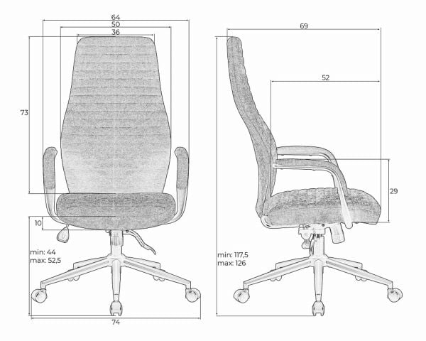 Офисное кресло для руководителей ДОБРИН ЛОКИ (серый (ВРХ230-03)) / DOBRIN LOKI (VRH230-03))_10