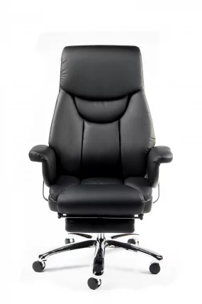 Кресло офисное Парламент H-2021-35 black leather Черный_5